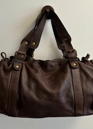 Sac à main en cuir véritable shoulder bag Y2K tendance vintage, brand: Vintage Dressing, condition: Very good, €127.00, €134.05 includes Buyer Protection Pro