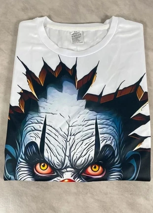 T-shirt imprimé clown effrayant 3D – Neuf Blanc avec motif horreur – Taille M unisexe, brand: Original, condition: New without tags, size: M, €11.00, €12.25 includes Buyer Protection Pro