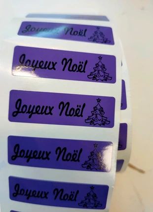 Étiquettes autocollantes Joyeux Noël, marque: Noël, état: Neuf sans étiquette, 1,90 €, 2,70 € Protection acheteurs incluse