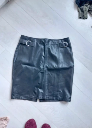 Nep leren rok, merk: ROK, staat: Heel goed, maat: XXXL / 46 / 18, € 8,00, € 9,10 inclusief Kopersbescherming