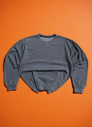 Vintage 90's Style Y2K Retro Boxy Fit 🇺🇸 Crew Neck Wide Sleeved Jumper Soft Grey | M/L (55), marque: Vintage Dressing, état: Bon état, taille: M, 8,50 €, 9,63 € Protection acheteurs incluse