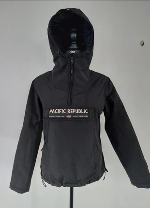 Unisex Outdoor Jacket Zwarte Anorak Windbreaker van Pacific Republic, marca: Pacific Republic, estado: Nuevo sin etiquetas, tamaño: S, 50,00 €, 53,20 € Protección al comprador incluida