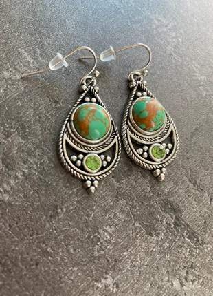 Boucles d’oreilles pierres d’aventurine, état: Neuf sans étiquette, 10,00 €, 11,20 € Protection acheteurs incluse