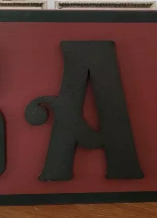 plaque caisson metal et bois "bar" 40*18cm p5cm, marque: antic line, état: Très bon état, 30,00 €, 32,20 € Protection acheteurs incluse