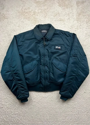 Jacket Bombers Schott marine Vintage y2k 90's- Type CWU-R - XL homme, merk: Schott, staat: Heel goed, maat: XL, € 134,90, € 142,35 inclusief Kopersbescherming