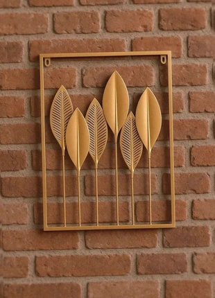 Jolie Cadre mural doré déco représentant Des Feuilles doré – 60x40 cm, merk: Art, staat: Heel goed, € 12,00, € 13,30 inclusief Kopersbescherming