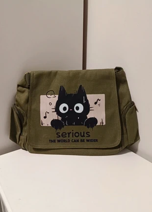 Bolso “Serious Cat” NUEVO 🎒 Estilo Ghibli, estado: Nuevo sin etiquetas, 22,00 €, 23,80 € Protección al comprador incluida