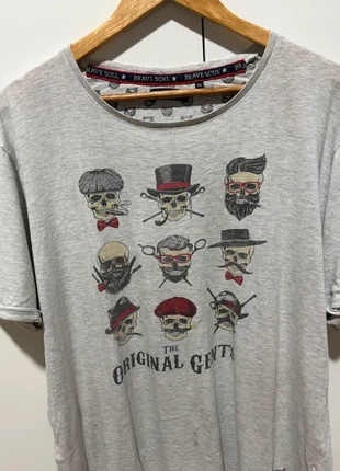 Camiseta hipster estampado calaveras y manga corta, marca: Brave Soul, estado: Muito bom, tamanho: XXL, €3.00, €3.85 inclui Proteção do Comprador