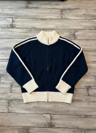 Gilet Zippé Maille Bleu Marine & Blanc - Style Sport/Chic, brand: Royal Knot, condition: Very good, size: S, €57.99, €61.59 includes Buyer Protection