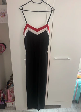 Jumpsuit maat s/m zwart rood wit, staat: Nieuw zonder prijskaartje, maat: S / 36 / 8, € 8,99, € 10,14 inclusief Kopersbescherming