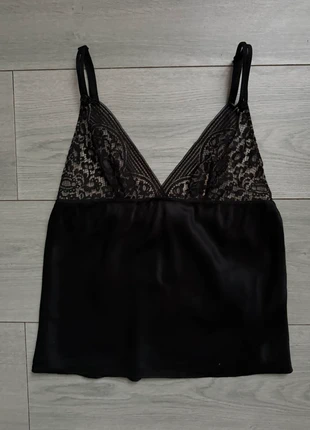 Top/débardeur noir en soie et dentelle Chantelle t.S neuf, marque: Chantelle, état: Neuf sans étiquette, taille: XS / 34 / 6, 22,00 €, 23,80 € Protection acheteurs incluse