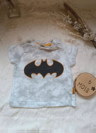 🎀T-shirt batman taille 6 mois très bon état blanc et gris 🎀, brand: Batman, condition: Very good, size: 6-9 months / 68 cm, €2.99, €3.84 includes Buyer Protection