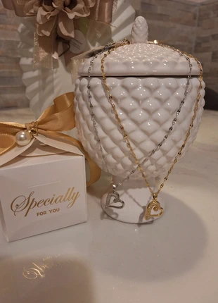 Set 2 collane, marque: gioiello in acciaio, état: Neuf sans étiquette, 9,00 €, 10,15 € Protection acheteurs incluse