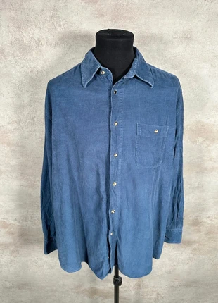 Chemise Vintage En Velours Côtelé / Corduroy Authentic bleu clair délavé taille XXL, marca: Vintage Dressing, estado: Muito bom, tamanho: XXL, €13.00, €14.35 inclui Proteção do Comprador Pro