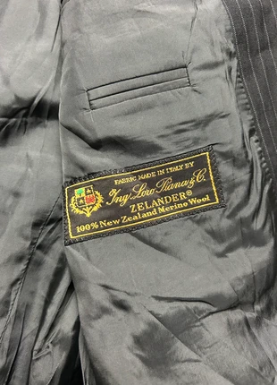 Blazer Loro Piana Hugo Boss noir à rayures grise Made in Italy pure laine, marque: Loro Piana, état: Très bon état, taille: 50, 60,00 €, 63,70 € Protection acheteurs incluse