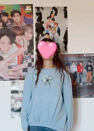 Pull bleu à fleur, marque: C&A, état: Neuf sans étiquette, taille: M / 38 / 10, 3,50 €, 4,38 € Protection acheteurs incluse