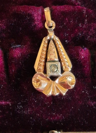 Pendentif art déco plaqué or rose Oria, marque: pendentif art déco, état: Très bon état, 40,00 €, 42,70 € Protection acheteurs (Pro) incluse