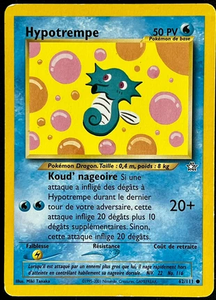 Carte Pokémon Hypotrempe 62/111 - Wizards Neo Genesis 2001, merk: Pokémon, staat: Goed, € 2,60, € 3,43 inclusief Kopersbescherming