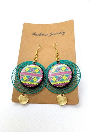 Boucles d'oreilles avec cabochons synthétiques, marke: Fait Main, zustand: Sehr gut, 3,00 €, 3,85 € beinhaltet Vinted-Käuferschutz Pro