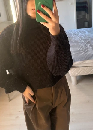 Pull col roulé noir h&m, marque: H&M, état: Très bon état, taille: S / 36 / 8, 8,00 €, 9,10 € Protection acheteurs incluse