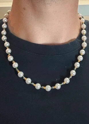 Collier de perles artificielles 55cm, marque: Colliers, état: Neuf sans étiquette, 4,49 €, 5,41 € Protection acheteurs incluse