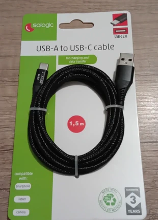 Usb a to usb c cable, staat: Nieuw zonder prijskaartje, € 1,99, € 2,79 inclusief Kopersbescherming