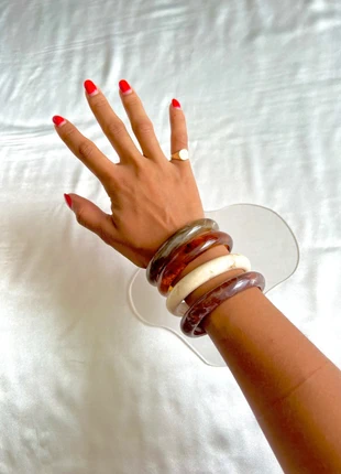 Gorgeous set of 4 resin bangles, brand: & Other Stories, condition: New without tags, £15.00, £16.45 includes Buyer Protection Pro