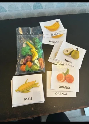 lot de 8 figurines et cartes Paires Montessori associées, merk: Safari, staat: Heel goed, maat: 4 jaar / 104 cm, € 16,00, € 17,50 inclusief Kopersbescherming