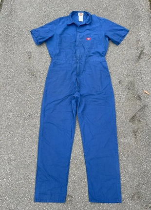 The vintage 1990’s dickies jumpsuit/combinaison workwear bleu - Taille M, marca: Dickies, estado: Muito bom, tamanho: M, €29.00, €31.15 inclui Proteção do Comprador Pro