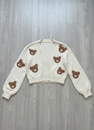 Gilet crème à têtes d’oursons – Taille M, brand: Boutique Parisienne, condition: Very good, size: M / 38 / 10, €52.90, €56.25 includes Buyer Protection