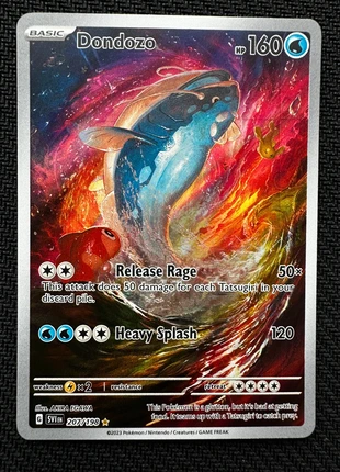 🐟 Dondozo – Scarlet & Violet – Illustration Rare – Pokémon Card, merk: Pokémon, staat: Nieuw zonder prijskaartje, € 10,00, € 11,20 inclusief Kopersbescherming