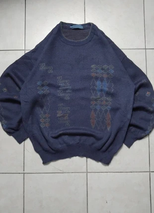 Pull d'hiver Vintage Retro A motifs y2k 90s 00s Multicolor - Taille L, marque: Vintage Dressing, état: Très bon état, taille: L, 25,00 €, 26,95 € Protection acheteurs incluse