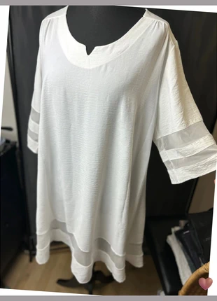 top femme robe femme neuf blanche taille 54 taille 56 tunique femme lot femme, brand: Boutique Parisienne, condizioni: Nuovo con cartellino, taglia: 8XL / IT 60 / EU 56, €17.50, €19.08 include la Protezione acquisti Pro