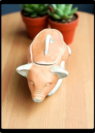 Terrine cochon céramique vintage cuisine rustique déco rétro pig tureen, marque: Vintage, état: Très bon état, 26,00 €, 28,00 € Protection acheteurs incluse