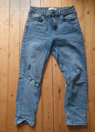 Jean Stradivarius 400 bleu clair – taille 42, coupe mom fit, marque: Stradivarius, état: Bon état, taille: XL / 42 / 14, 8,00 €, 9,10 € Protection acheteurs incluse