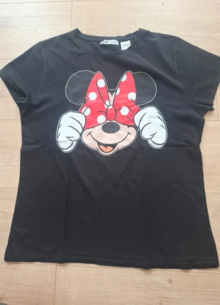 T-shirt Minnie Mouse noir – Disney x FB Sister, bon état, marque: FB Sister, état: Bon état, taille: XL, 2,00 €, 2,80 € Protection acheteurs incluse
