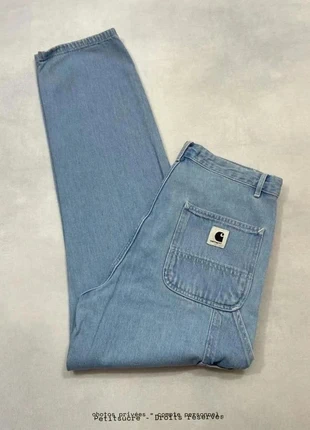 Jean Carhartt wip Bleu clair W’ Pierce Pant 100% coton Jean Droit Knee pant Boyfriend - S w27 /1303R, marque: Carhartt, état: Bon état, taille: S / 36 / 8, 44,90 €, 47,85 € Protection acheteurs (Pro) incluse