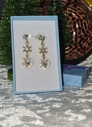 Boucles d'oreilles sérties de cristaux, brand: Swarovski éléments Typés, condition: Very good, €14.77, €16.21 includes Buyer Protection
