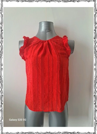 Top rosso scarlatto senza maniche, marque: Shein, état: Neuf sans étiquette, taille: XS / 34 / 6, 3,00 €, 3,85 € Protection acheteurs incluse