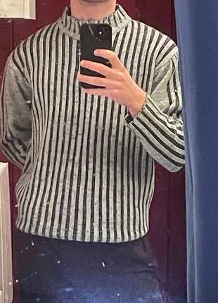 Pull côtelé y2k col montant avec zip gris taille L femme, brand: Vintage Dressing, condition: Very good, size: L, €10.00, €11.20 includes Buyer Protection