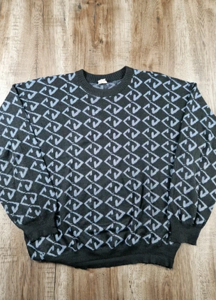 Pull vintage Tarasov gris à motifs géométriques made in USSR taille 48, brand: Vintage Dressing, condition: Good, size: L, €10.00, €11.20 includes Buyer Protection Pro