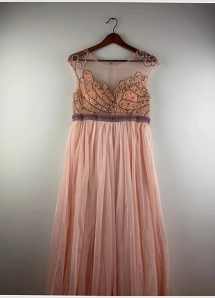 Robe longue de soirée Coniefox en perles et tulle, condition: Very good, size: L / 40 / 12, €36.00, €38.50 includes Buyer Protection Pro