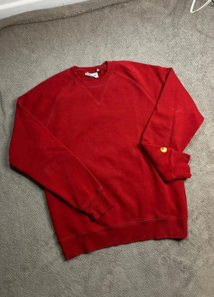 Pull carhartt rouge brodé taille S, marque: Carhartt, état: Très bon état, taille: S, 39,00 €, 41,65 € Protection acheteurs incluse