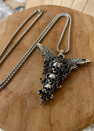 Collier tête de mort gothique steampunk punk y2k NEUF, brand: Punk, condizioni: Ottime, €9.00, €10.15 include la Protezione acquisti