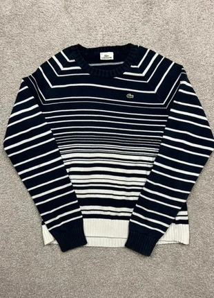 Pull col rond en coton Lacoste vintage | Taille XXXL femme | Bleu marine/blanc logo brodé, marca: Lacoste, estado: Muy bueno, tamaño: XXXL / 46 / 18, 28,00 €, 30,10 € Protección al comprador Pro incluida