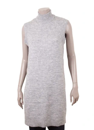 Robe pull longue OBJECT femme gris chiné col roulé sans manches maille chaude T38/40 (M), brand: Object, condition: Very good, size: M / 38 / 10, €30.00, €32.20 includes Buyer Protection