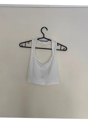 Crop top blanc dos nu, brand: Shein, condition: Very good, size: XS / 34 / 6, €1.50, €2.28 includes Buyer Protection
