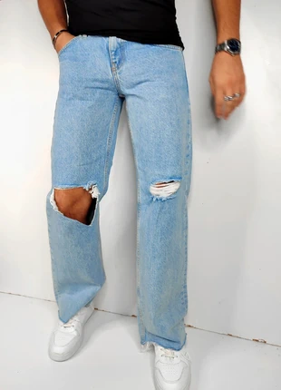 Jean bleu droit regular droit skater troué mango T.34, marque: Mango, état: Très bon état, taille: XS, 15,00 €, 16,45 € Protection acheteurs (Pro) incluse