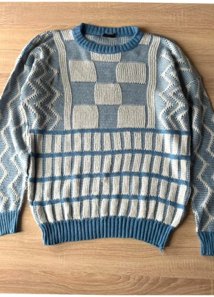 Pull d'Hiver Vintage Année 90 Wool 90'Sweater En Laine Made In Italy Bleu M, marke: Vintage Dressing, zustand: Sehr gut, größe: M, 20,00 €, 21,70 € inklusive Vinted-Käuferschutz