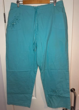 Saloos collection blue, embroidered trousers that are brand new with the tags. Size 20, brand: SALOOS, condition: New with tags, size: XL / UK 20-22, £7.00, £8.05 includes Buyer Protection